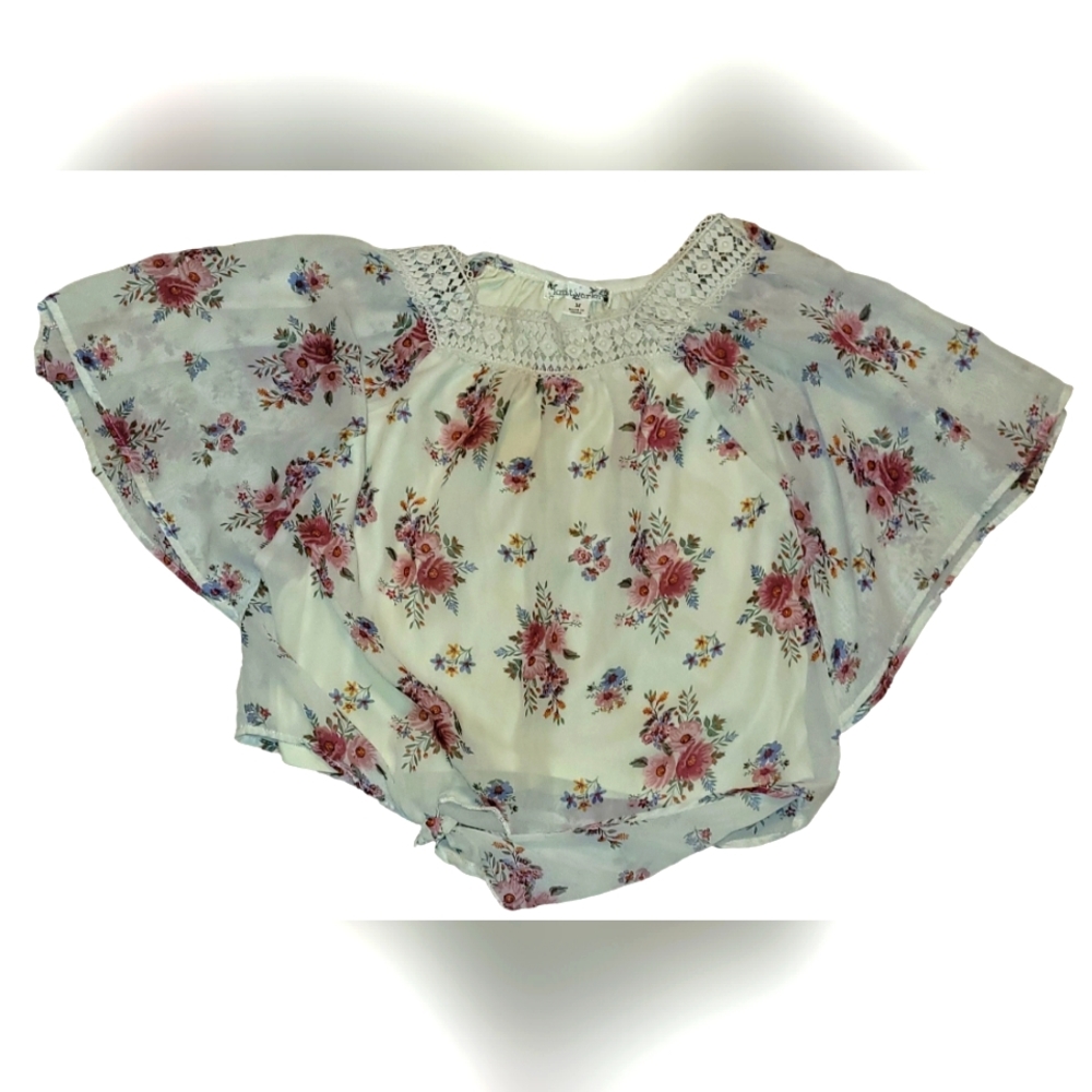 Knit Works sheer top size medium girls